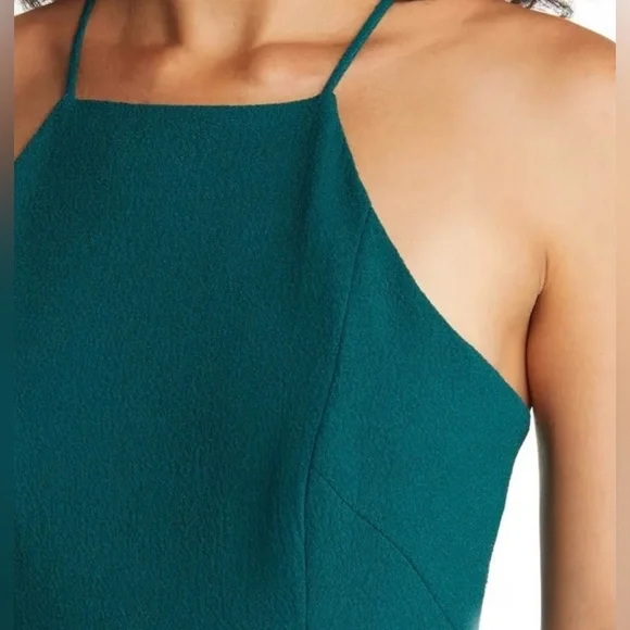 NWOT BLACK HALO Joaquin Wide Leg Jumpsuit In Green. Size 6